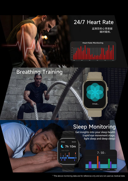 Health Smart Watch Body Temperature Sedentary Reminder Alarm Clock Multi Sports Modes Fitness Tracker Smartwatch for BT Calling