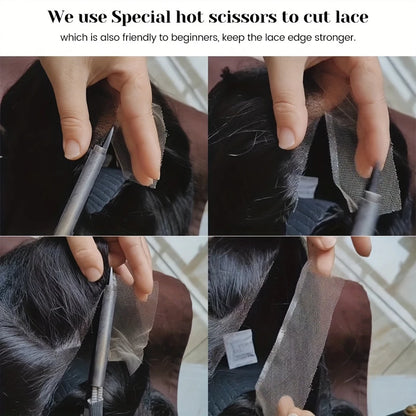 180D 13X4 Straight Lace Front Wigs Straight Human Hair Wigs For Women Human Lace Wigs Brazilian Lace Wigs Straight Frontal Wigs
