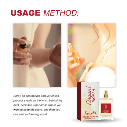 ROXELIS 30ml Elegant Women Eau De Parfum Long-Lasting Atomizer for Women Floral Fragrance Cologne Niche  Sophisticated