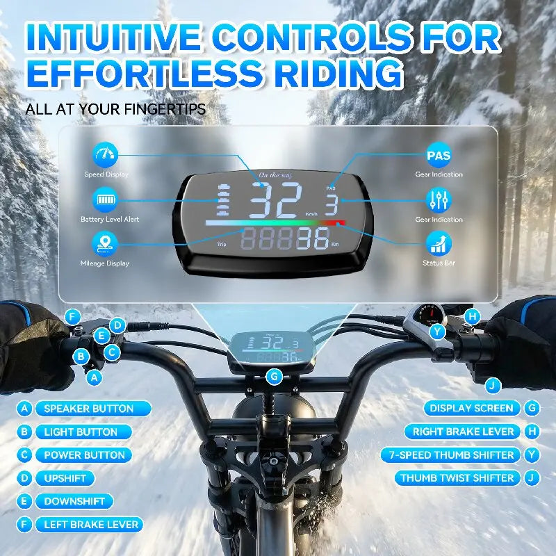 Cheap 14 20 inch Electric fat bike 1000w 2000w 30-50MPH 30-60Miles Adjustable front brake seat,For Cycling Electric Bicycle