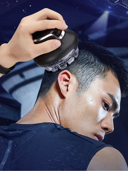 360 Rotating Bald Hair Clipper Shaved Head Artifact UFO Flying Saucer Cutter Head Innovative Portable Automatic Hair Trimmer
