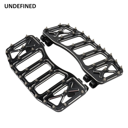 Wide Floorboards MX Foot Pegs Footrest Driver Pedals for Harley Touring Road King Street Glide 86-2023 Softail Fatboy Dyna FLD