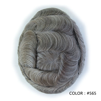 Full Swiss Lace base Blonde Hair toupee for Men indian remy hair Bleached Knots  Natural Hairline hair System for Man