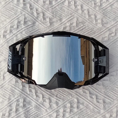 Protective Double Layers Motocross Goggles Brand New LEATT Anti Fog Moto Sunglasses Motorcycle Outdoor Sport Eyewear