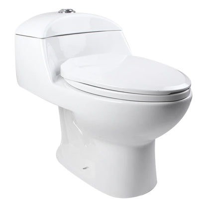 Modern One-Piece Ceramic Dual-Flush Toilets South American Style Water Closet Sanitary Ware for Hotels Washrooms S-Trap Drainage