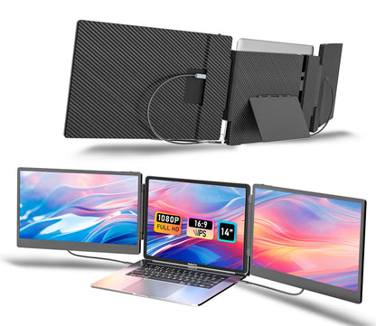 S3 Laptop Screen Extender Portable Monitors Triple Laptop 14'' Inch IPS Full HD Monitor Extender Portable Monitor For Laptop