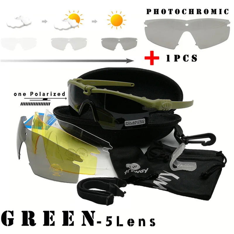 Tactical Professional Protective Military Polarized Glasses-Shooting Gafas Sports Hiking Cycling Paintball Safety Eyewear