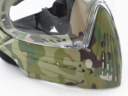 F1 Full Face Tactical Mask With Single Layer Paintball Safety Anti-fog Goggle Tactical Mask Tactical Airsoft Equipment F0022
