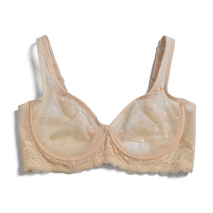 YBCG New Ultra Thin Women Bra Sexy See Through Lace Bras Mesh Perspective Wire Transparent A B C D DD E DDD F 70 75 80 85 90 95