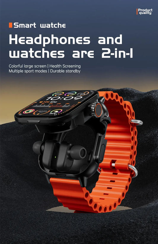 2025 NEW G8 Buds Stylish TWS 2 in 1 True Wireless Earphone Smart Watch BT 5.3 High Stability Connection Long Play Time