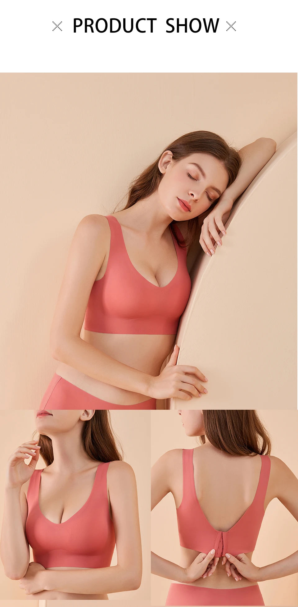 FallSweet  Seamless Bras Push Up Bra for Women Wireless Comfort Underwear Sport Brassiere Femme Plus Size Bralette Sexy Lingerie