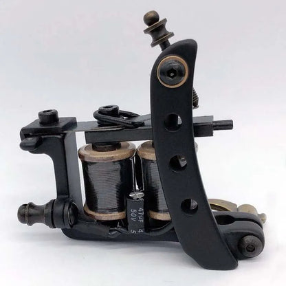 TRUE STAR Newest 10 Wrap Coils Hand-assembled Tattoo Machine Gun For Liner Shader Cast-iron Tattoo Machines