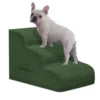 Mesa Lemon Dog Steps 3-Step Pet Ramp Stairs for Small Dogs & Cats Non-Slip Removable Easy Clean Cover