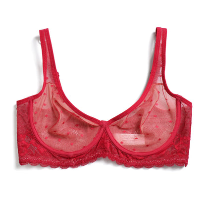 YBCG New Ultra Thin Women Bra Sexy See Through Lace Bras Mesh Perspective Wire Transparent A B C D DD E DDD F 70 75 80 85 90 95