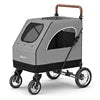 (Ready to Ship) Manufacture Large Pet Stroller for Big Dog Safety Outdoor Walking Travel Foldable Trolley