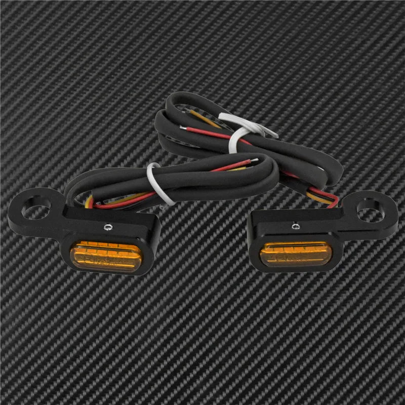 Motorcycle LED E Mark Turn Signal Light Indicator Mini Running Lamp For Harley Softail Touring Sportster XL 883 1200 FLHX Fatboy