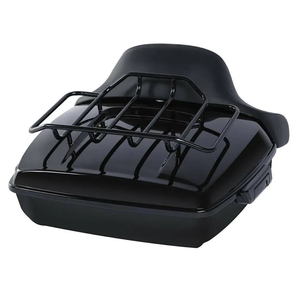 Motorcycle Chopped Trunk Backrest Rack For Harley Touring Road King Road Glide Street Glide 2014-2025