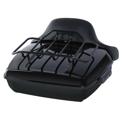 Motorcycle Chopped Trunk Backrest Rack For Harley Touring Road King Road Glide Street Glide 2014-2025