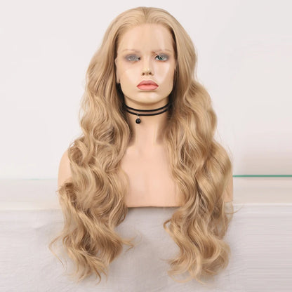 Charisma Synthetic Lace Front Wig Blonde Wigs For Women Long Wavy Style Natural Hairline Lace Front Wigs Heat Resistant Wig
