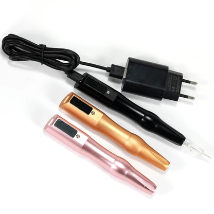 Wireless Tattoo Machine PMU Pen Professional Permanent Makeup Microblading Eyebrow Lip For Body Art Tool With Cartridge Needles
