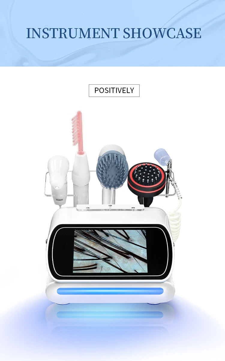 Multifunctional 5 in 1 Portable Deep Cleaning Skin Analyzer Scalp Care Salon Home Use Beauty Equipment Hair