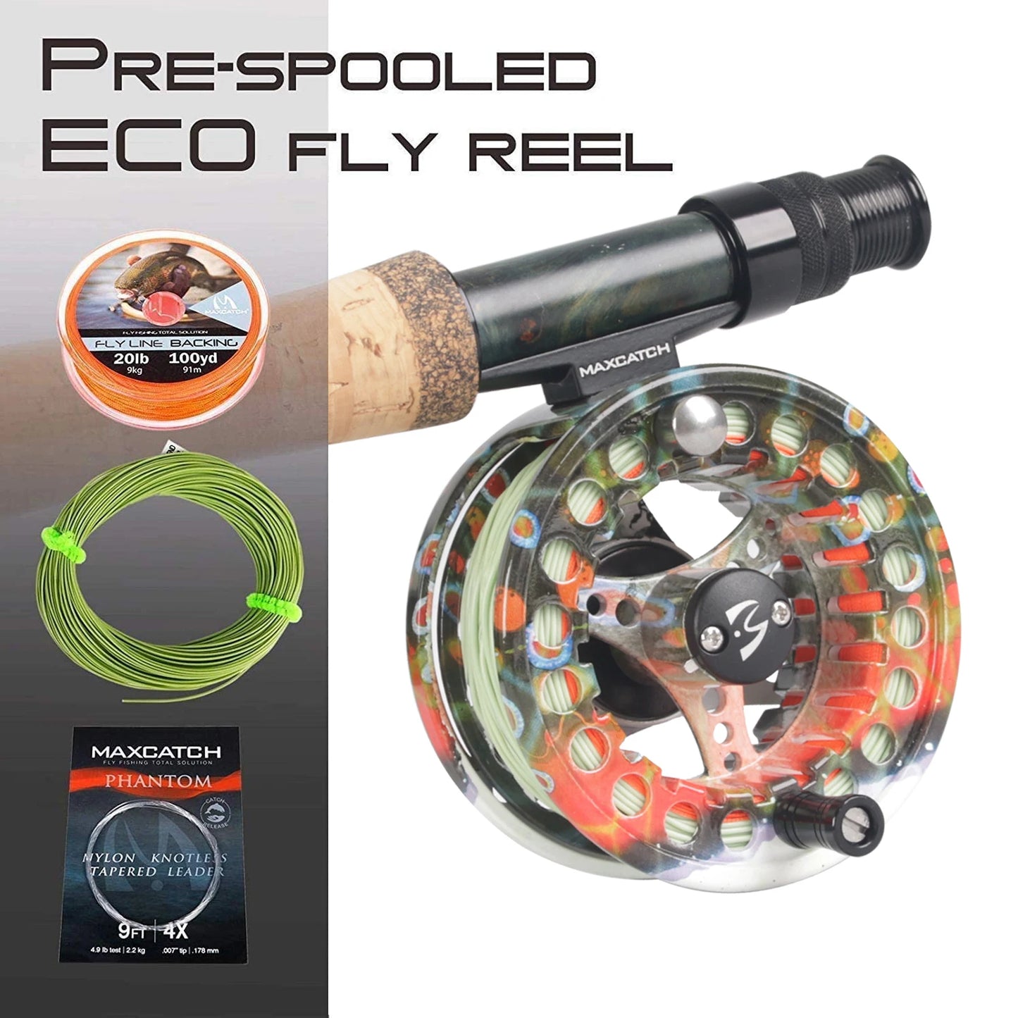 Maximumcatch Fly Fishing Reel 3/4/5/6/7/8 WT Large Arbor Die Casting Aluminum Fly Reel