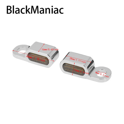 Motorcycle 2PCS Mini LED Lamp Turn Signal Amber Light 12V E Mark For Harley Softail Breakout 16-17 Touring Road King Glide 14-20