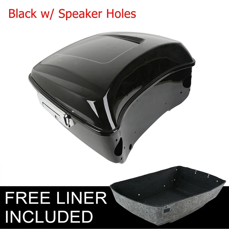 Motorcycle Razor Chopped King Trunk Latches For Harley Touring Road King Street Glide Road Glide 2014-2025