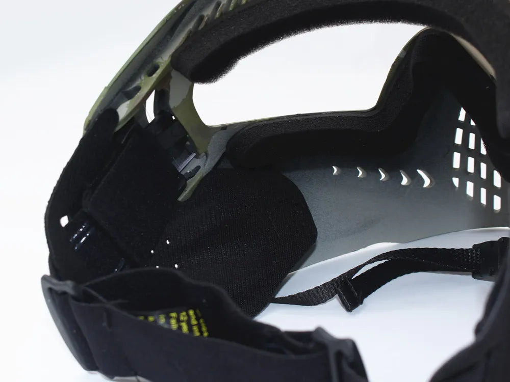 F1 Full Face Tactical Mask With Single Layer Paintball Safety Anti-fog Goggle Tactical Mask Tactical Airsoft Equipment F0022