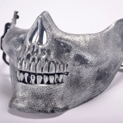 Half Face Skull Mask Masquerade Carnival Prom Masque Anti-terrorism Skeleton Mask Painted Cosplay Halloween Horror Style Masks