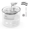 NPET 1.6L Automatic Cat Water Fountain with Leaf Shape Kit Bottom Suction Quiet Pump for Cats & Small Dogs Pet  Water Dispenser