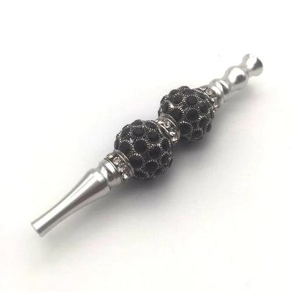 Decomposable Hookah Tips Shisha Blunt Holder for Women Inlaid Jewelry Shisha Mouth Tips Metal Narguile Water Pipe Mouthpieces