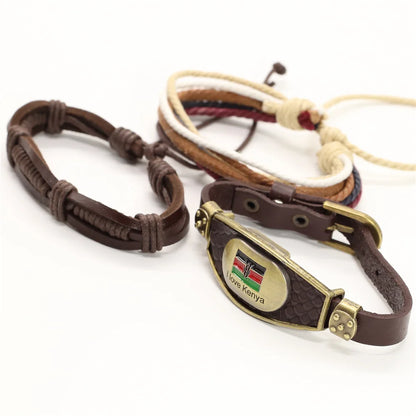 Alloy Scorpion Charm Braided Leopard Genuine Men Leather Bracelets For Women Wrap Wristbands Bangles Homme Wholesale Jewel