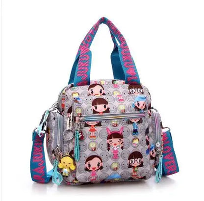 New Woman Cowboy Bag Candy Color Cute Shoulder Bag Girl Harajuku Baby Handbag 2026 Multi-functional Oxford Cloth Messenger Bag
