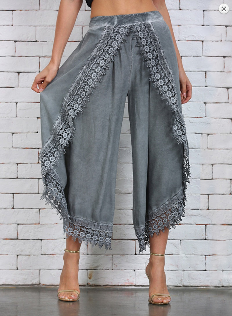 Women Fashion Pants Loose  Harem Sports Long Pant Lace Beach Light women's clothing Summer Trousers