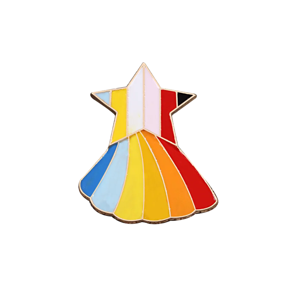 Rainbow Pin Gay Pride Brooch Cartoon Sheep Heart Enamel Lapel Pins Clothes Brooches Unisex Jewelry Gift Rainbow pencil Pin Badge