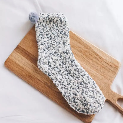1 pair New fashion Harajuku fashion women Cake funny kawaii socks coral velvet cake floor socks chrysanthemum yarn sleep socks