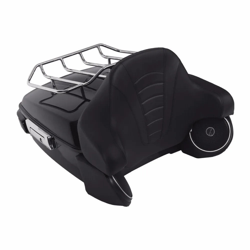 Motorcycle King Trunk LED Tail Light Speakers For Harley Touring Road King Street Glide Electra Glide 2014-2025