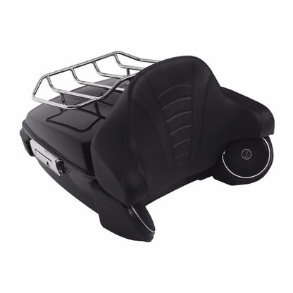Motorcycle King Trunk LED Tail Light Speakers For Harley Touring Road King Street Glide Electra Glide 2014-2025