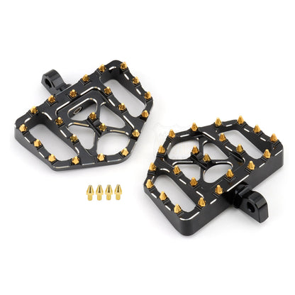 Wide Floorboards MX Foot Pegs Footrest Driver Pedals for Harley Touring Road King Street Glide 86-2023 Softail Fatboy Dyna FLD