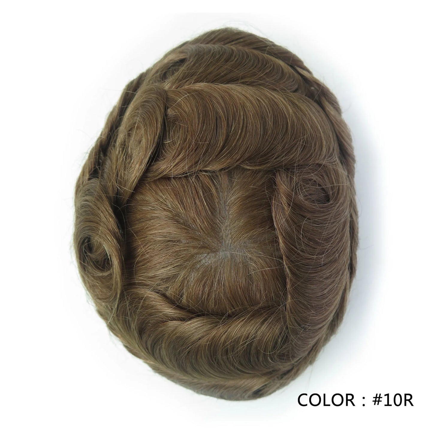 Full Swiss Lace base Blonde Hair toupee for Men indian remy hair Bleached Knots  Natural Hairline hair System for Man