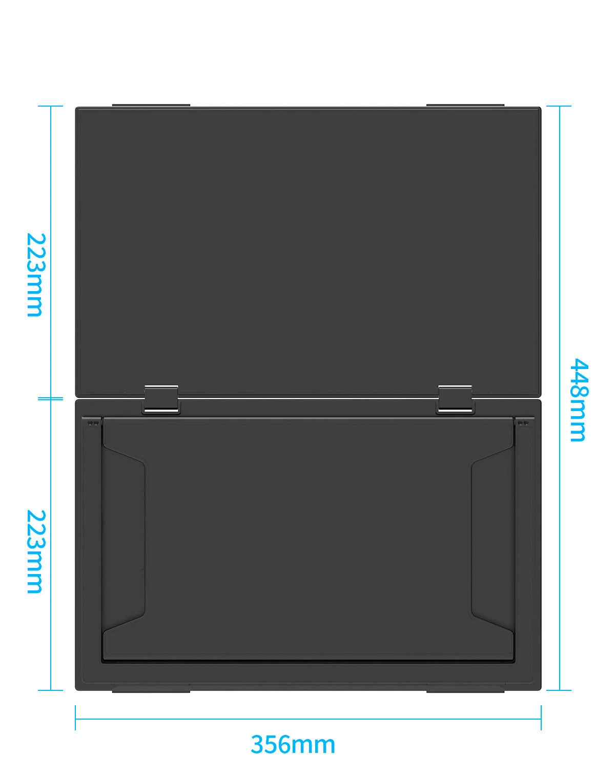 Folding Dual Monitor 18.5 15.6 Inch IPS FHD Laptop Screen Extender 360 Degree Foldable Type-C Ports IPS Full View Screen