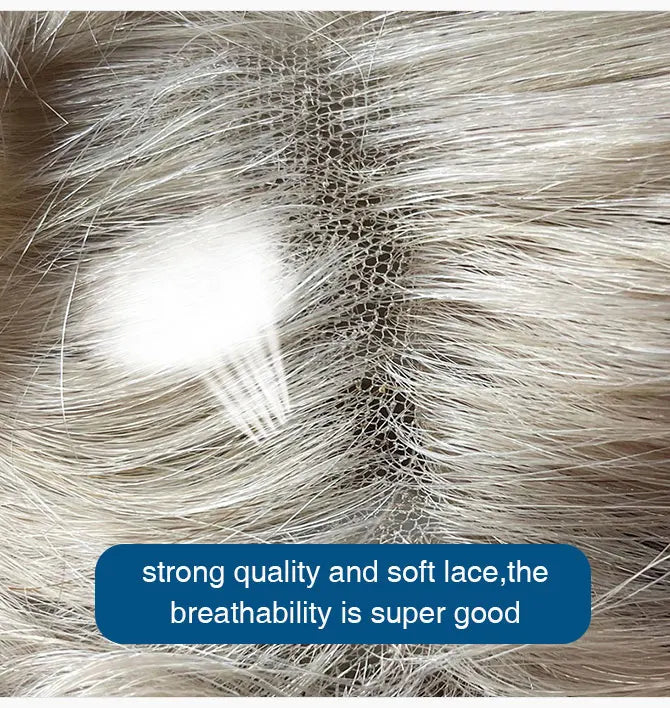 Full Swiss Lace base Blonde Hair toupee for Men indian remy hair Bleached Knots  Natural Hairline hair System for Man