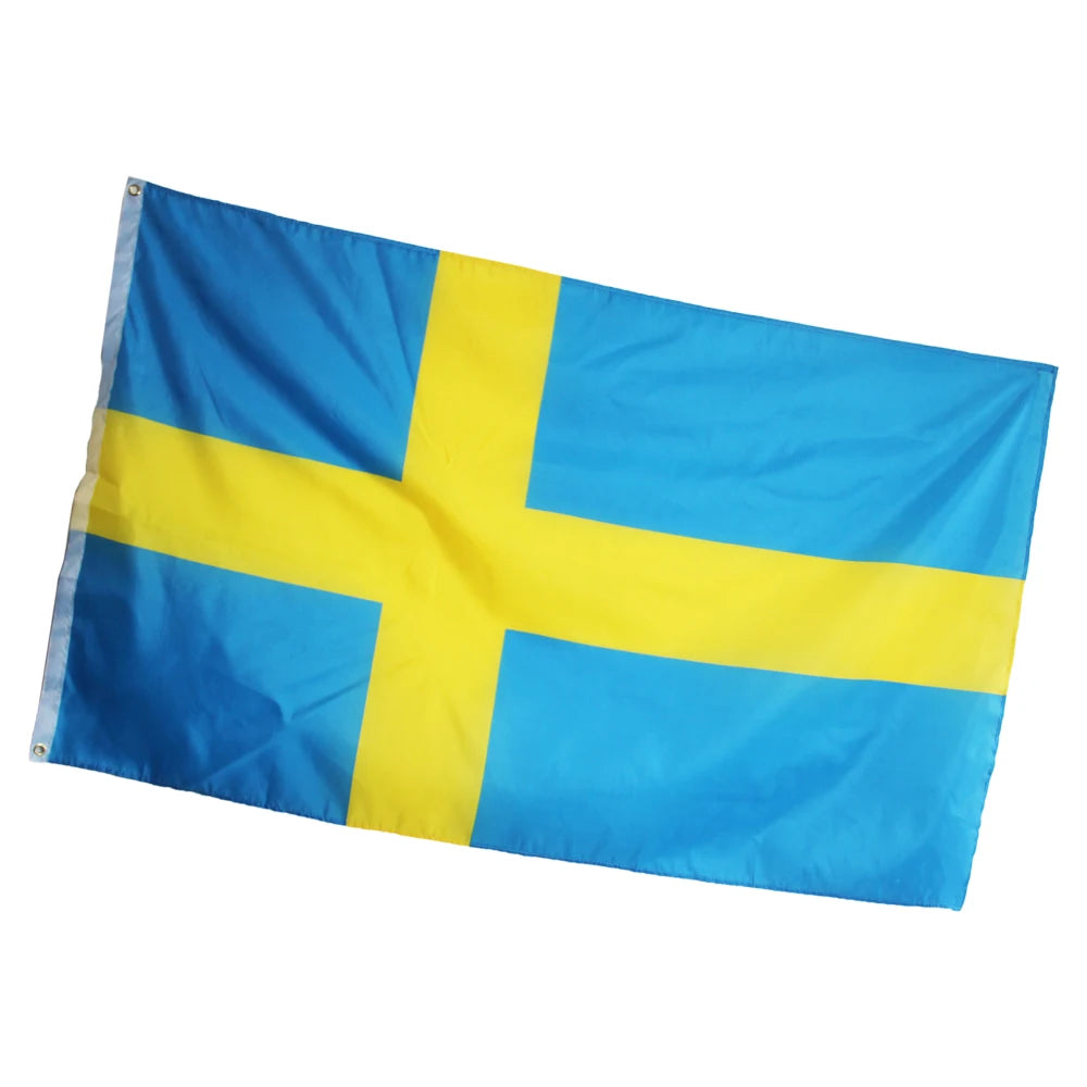Wave 90X150cm SWE SE The Kingdom of Sweden Flag Sweden Flag Banner