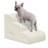 Mesa Lemon Dog Steps 3-Step Pet Ramp Stairs for Small Dogs & Cats Non-Slip Removable Easy Clean Cover