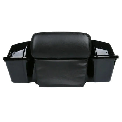 Motorcycle 5.5" Razor Trunk +Top Rack & Backrest For Harley Touring  Road King Street Electra Glide 1997-2013 2012