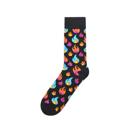 Animal Pug Elephant Lionu Funny Socks Men Chili Hamburg Pizza Crew Socks Harajuk Novelty Gift Sokken Unisex Skateboard Socks