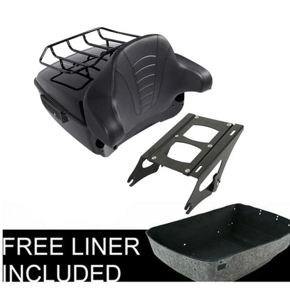 Motorcycle King Trunk Luggage Rack Plate For Harley Touring Road King Electra Glide Road Glide 2014-2025