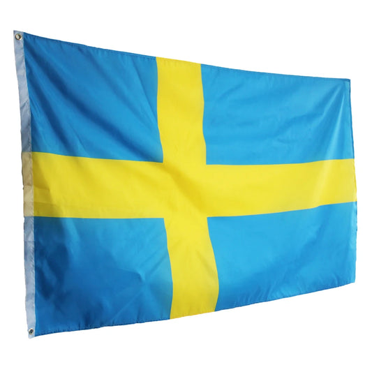 Wave 90X150cm SWE SE The Kingdom of Sweden Flag Sweden Flag Banner