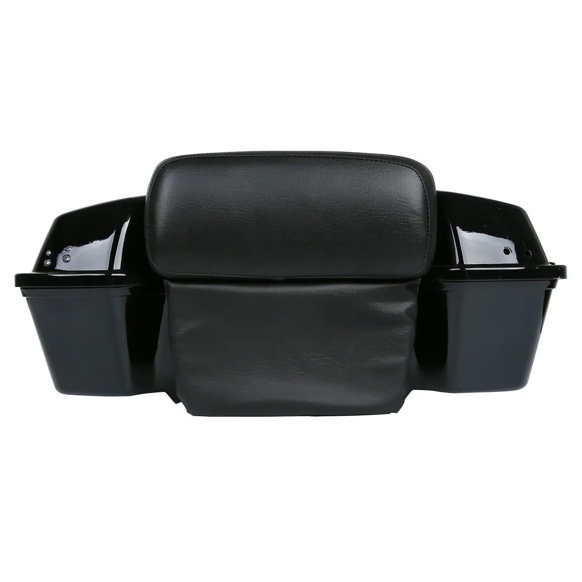 Motorcycle 5.5" Razor Trunk +Top Rack & Backrest For Harley Touring  Road King Street Electra Glide 1997-2013 2012